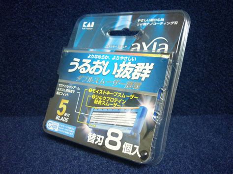 Yahoo オークション 新品 送料無料 貝印 カイレザー アクシア 5枚刃