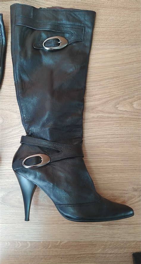 Botas Cano Alto Em Pele Braga Olx Portugal