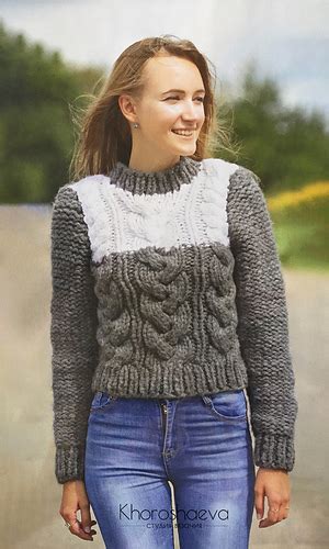 Ravelry Chunky Sweater For Women Pattern By Irina Khoroshaeva