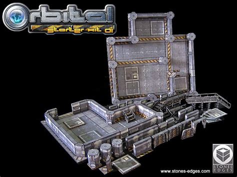 Sci Fi Papercraft Terrain