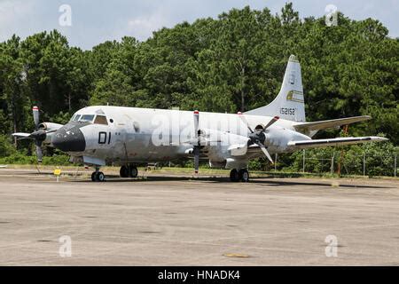 A U.S. Navy P-3 Orion anti-submarine aircraft, based on the Lockheed L ...