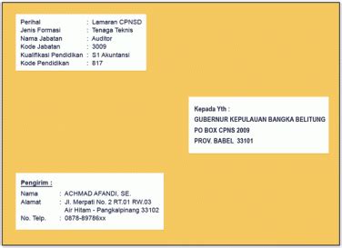 Detail Contoh Penulisan Amplop Surat Resmi Koleksi Nomer 41