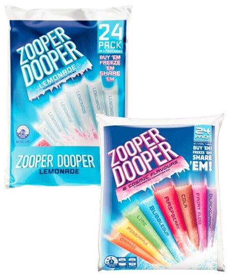 Zooper Dooper Water Ice 24 Pack Offer At Coles