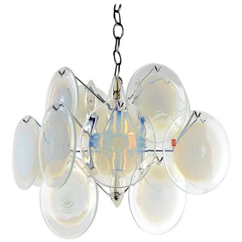 Chandeliers With Murano Glass Disks And Related Spare Parts Murano