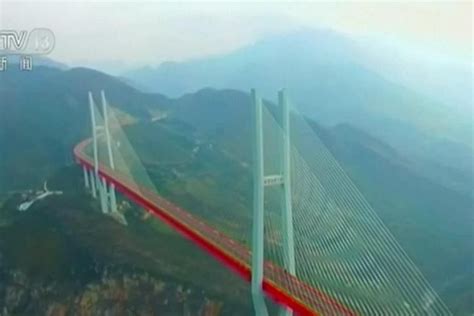 China Opens Worlds Highest Bridge To Traffic The Straits Times