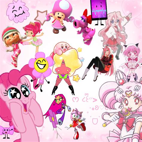 Pink characters !! by midarisimp on DeviantArt