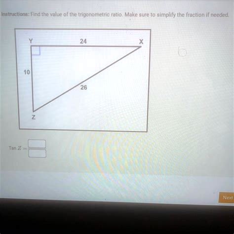 Solved Find The Value Of The Trigonometric Ratio Make Sure To