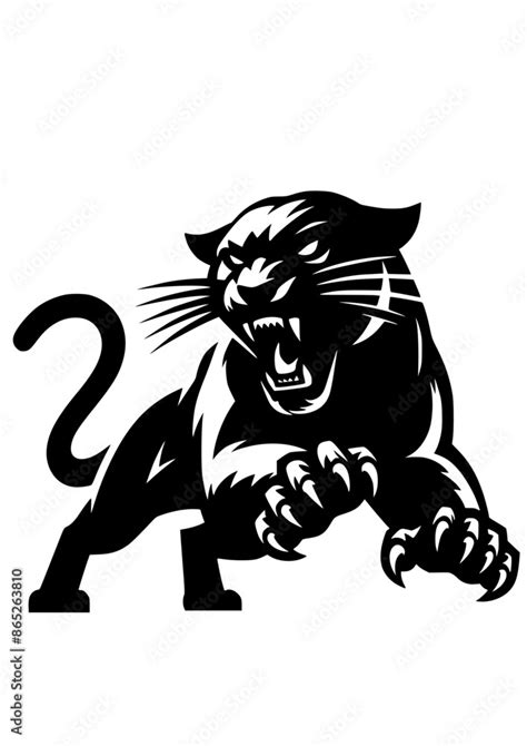 Panther Svg Angry Panther Dangerous Animals Svg Jungle Svg Tiger