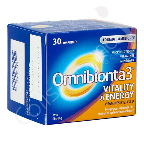 Omnibionta Vitality Energy Comprim S Colispharma