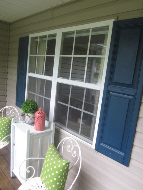 9 Navy Shutters Ideas Navy Shutters House Exterior House Colors