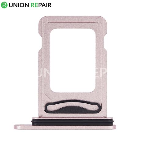 Replacement For iPhone 15 15 Plus Dual Sim Card Tray-Pink