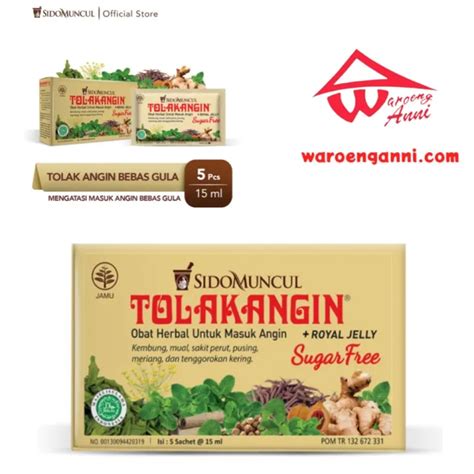 Indonesia Tolak Angin Sugar Free Lazada Co Th