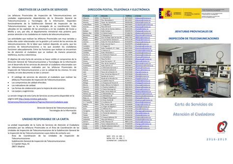 Pdf Tr Ptico De La Carta De Servicios Mincotur Gob Es