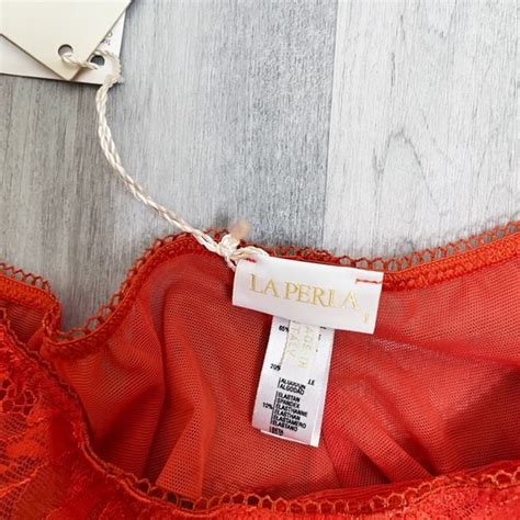 La Perla Intimates And Sleepwear Nwt La Perla Orange Lace Lingerie