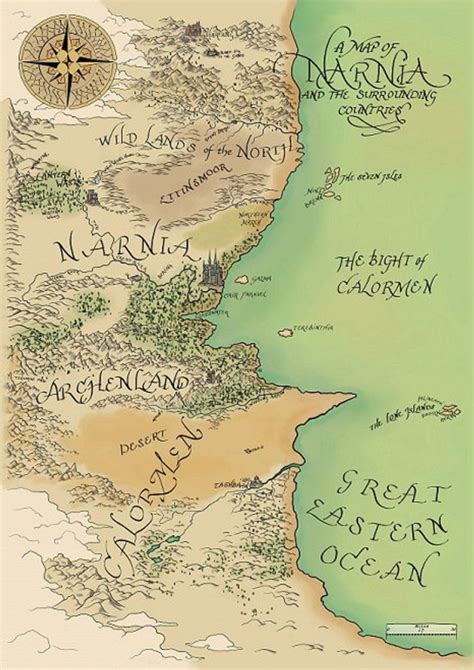 Narnia And The Surrounding Countries Map Of Narnia – Printable Map of ...