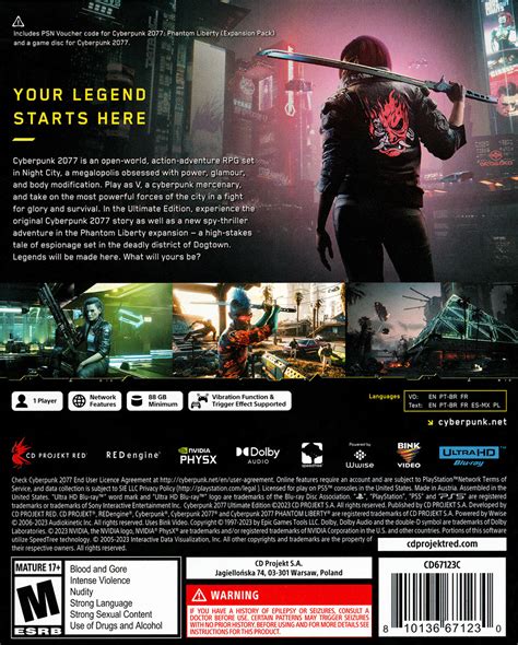 Cyberpunk Ultimate Edition Box Shot For Playstation Gamefaqs