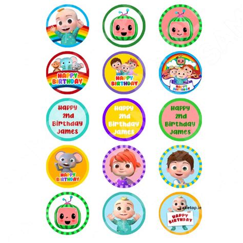 Cocomelon Edible Print Edible Cake Toppers Edible Pictures The Best