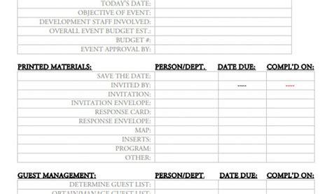 Meeting Planner Checklist Template 13 Sample event Planning Checklist ...