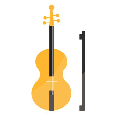 Diseño Png Y Svg De Arco De Violín Fiddlestick Flat Para Camisetas