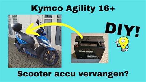 Kymco Agility 16 Scooter Accu Vervangen Doe Het Zelf YouTube