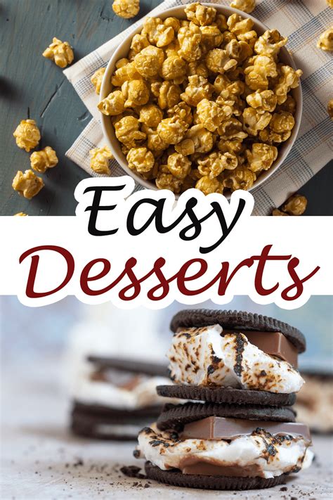 50 Easy Desserts To Make at Home - Insanely Good