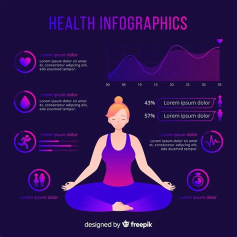 Free Vector Health Infographic Template Flat Style