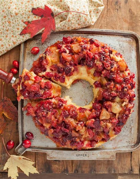 Easy Cranberry Apple Cake Recipe Apple Cranberry Cranberry Recipes