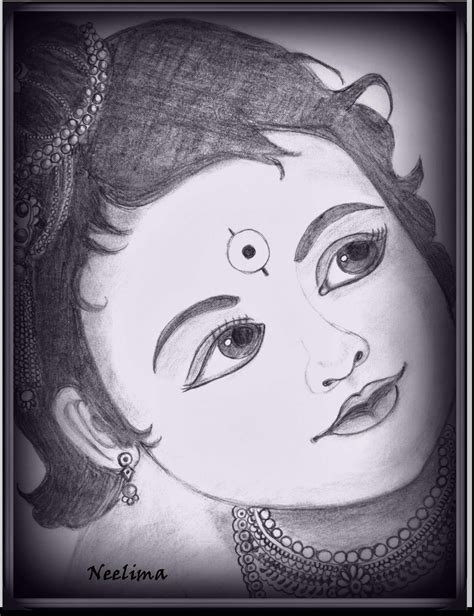 Pencil Easy Krishna Drawing