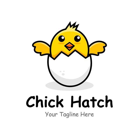 Chick Hatch Logo 8688060 Vector Art At Vecteezy