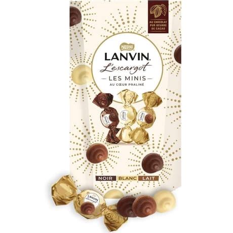 Nestlé lanvin mini l escargot trio lait blanc noir 140g