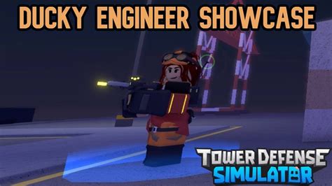 Tds Ducky Engineer Skin Showcase Tower Defense Simulator Roblox