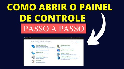 Painel De Controle N O Aparece Como Resolver Youtube Hot Sex Picture