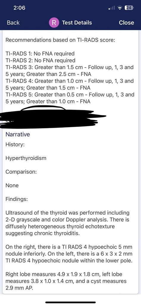 Thyroid ultrasound results : r/medical