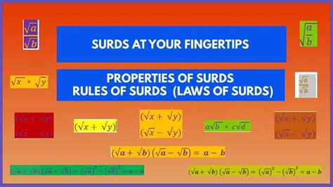 Properties Of Surds Rules Of Surds Laws Of Surds Surds At Your