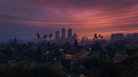 Los Santos Screen Shot 4K Grand Theft Auto V PC Video Game Art