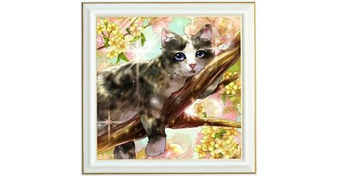 Diamond Painting Chat Aux Yeux Brillants Animaux Lartera