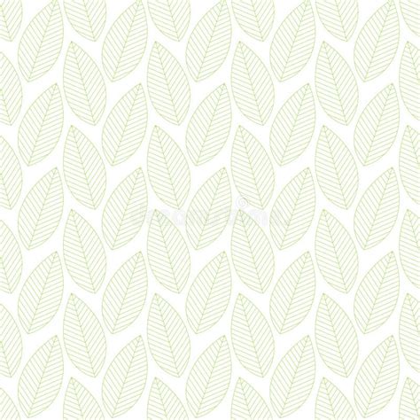 Seamless Pattern Of Leaves Stock Vector Illustration Of Decoration