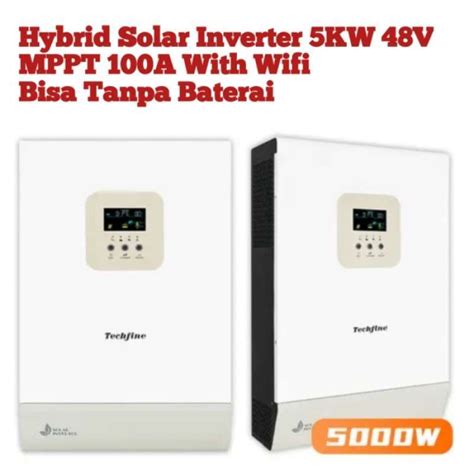 Promo Techfine Solar Inverter Hybrid 5kw 48v Mppt 100a With Wifi Diskon