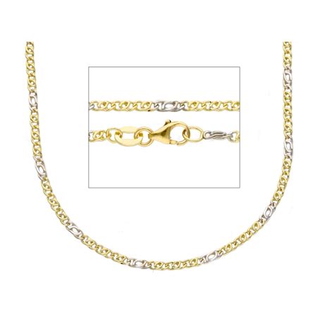 Collana Uomo Oro Giallo Bianco Gl Sonvbc Gb Gioiellerialucchese It