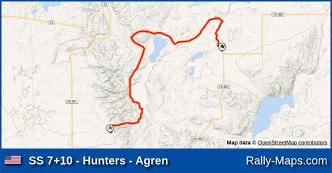 SS 7 10 Hunters Agren Stage Map Sno Drift Rally 2022 ARA