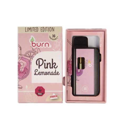 Burn Extracts Limited Edition Pink Lemonade G Disposable Vapes