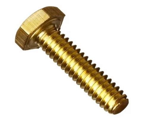 Mm Head Dia Golden Inch Mild Steel Hex Bolt At Rs Piece In