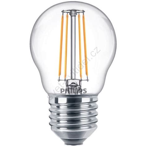 Led Stmívatelná žárovka Vintage Philips P45 E27 4 5w 230v 2700k Svět