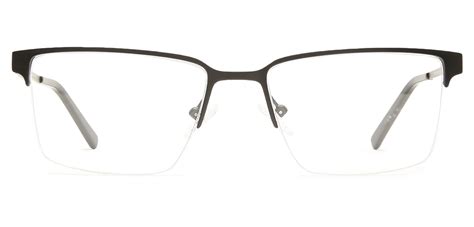 Happster Unisex Eyeglasses Halfframe Rectangle Large 53 Metal Sm Xjc2 Specsmakers The