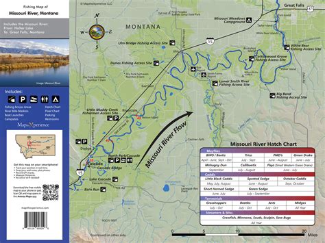 Missouri River, Montana GPS Fishing Map