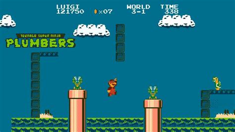 Super Mario Bros Teenage Super Ninja Plumbers Longplay SMB Hack