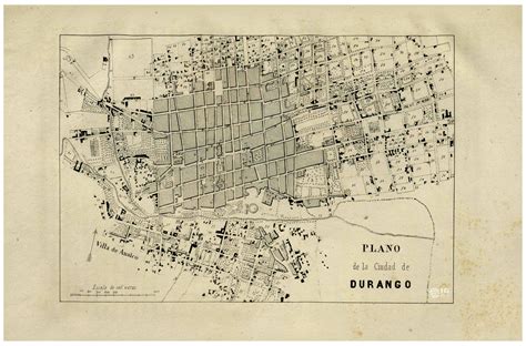 Plano De La Ciudad De Durango Fuentes Para El Estudio De La Historia