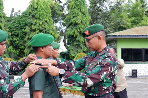 Dandim 1420 Kembali Terima Laporan Korsp Raport Kenaikan Pangkat Persone