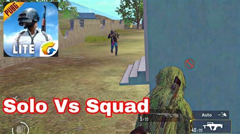 Solo Vs Squad Pubg Mobile Lite Rush Gameplay 1hp C L U Tc H Youtube