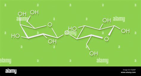 Lactose Milk Sugar Molecule Skeletal Formula Stock Photo Alamy